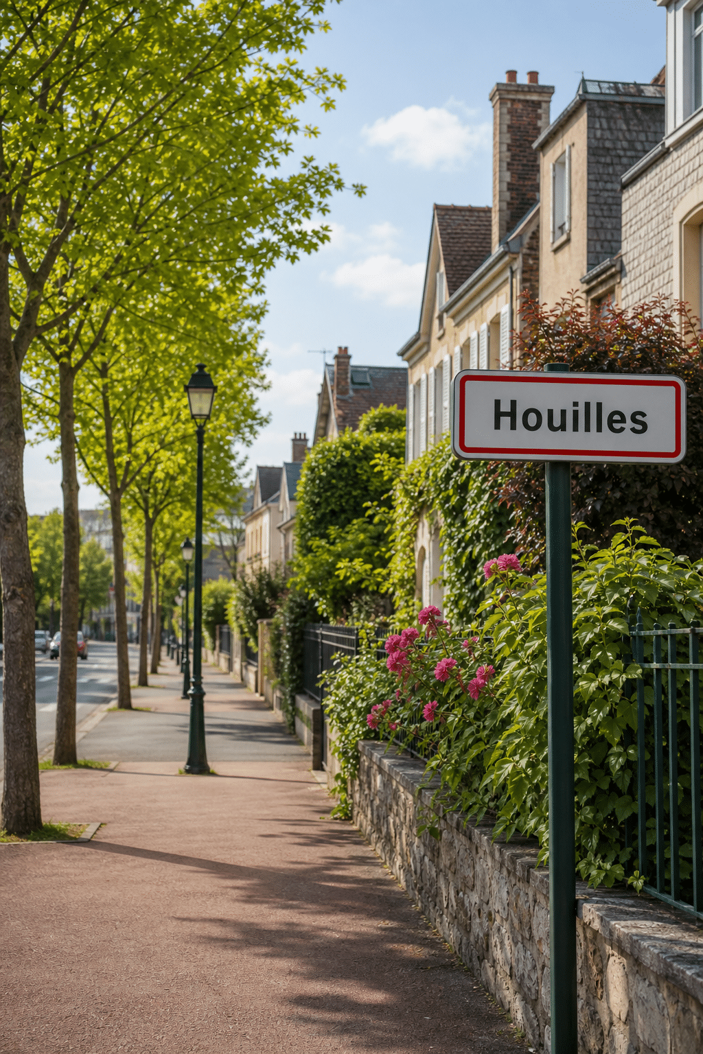 panneau d'entrée de ville de Houilles
