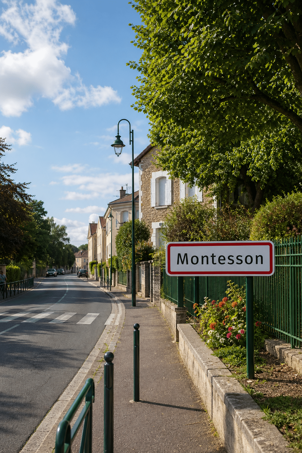 Panneau d'entrée de ville de Montesson