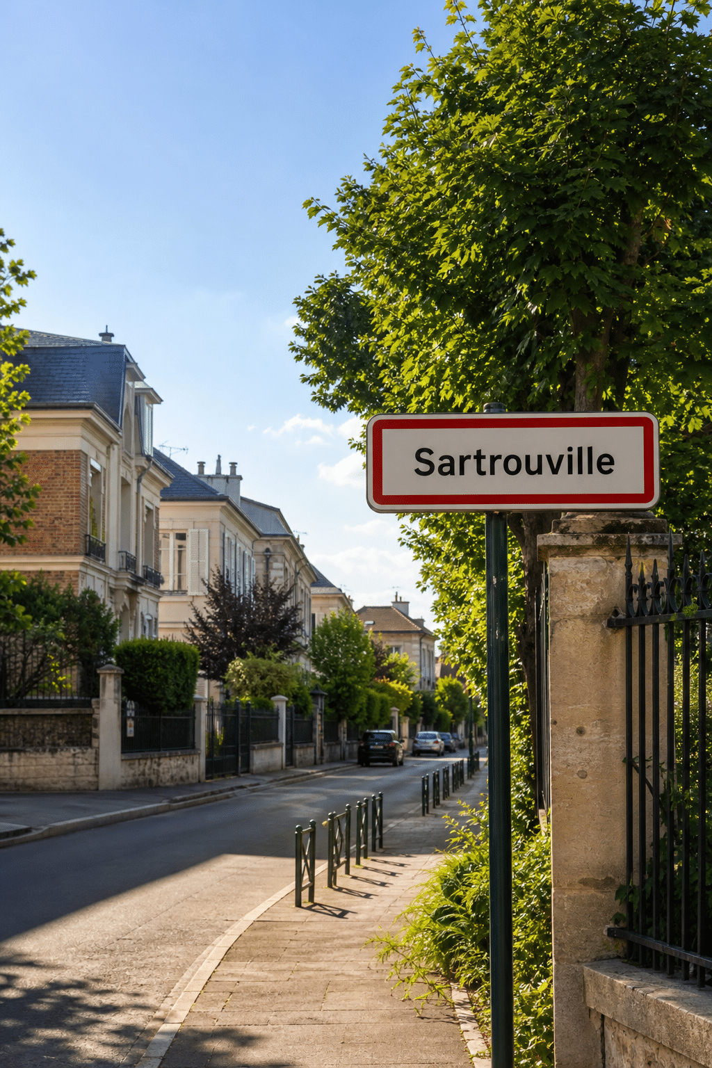 Panneau d'entrée de ville de Sartrouville